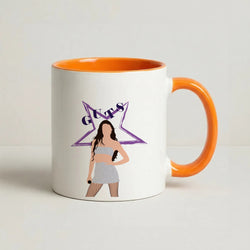 Dark Purple Olivia Coffee Orange Mug