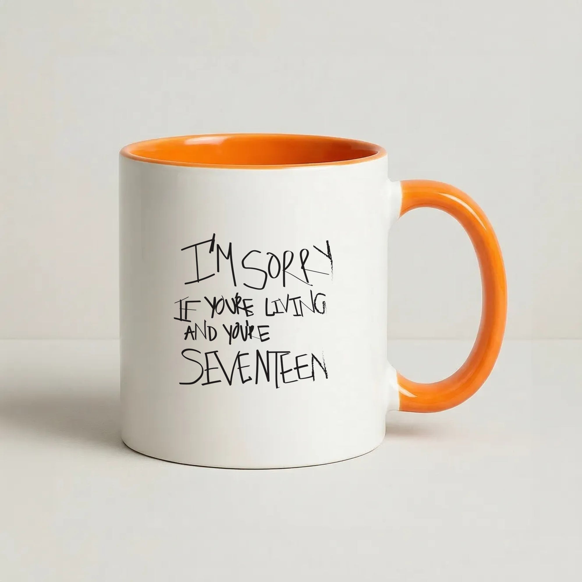 I'm Sorry - The 1975 Coffee Orange Mug