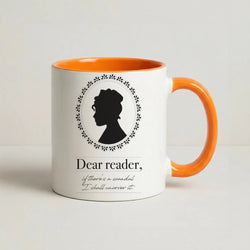 Dear Reader Coffee Orange Mug