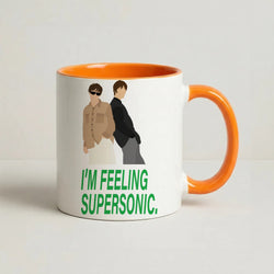 I'm Feeling Supersonic  Coffee Orange Mug