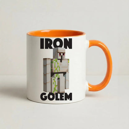 Iron Golem Coffee Orange Mug