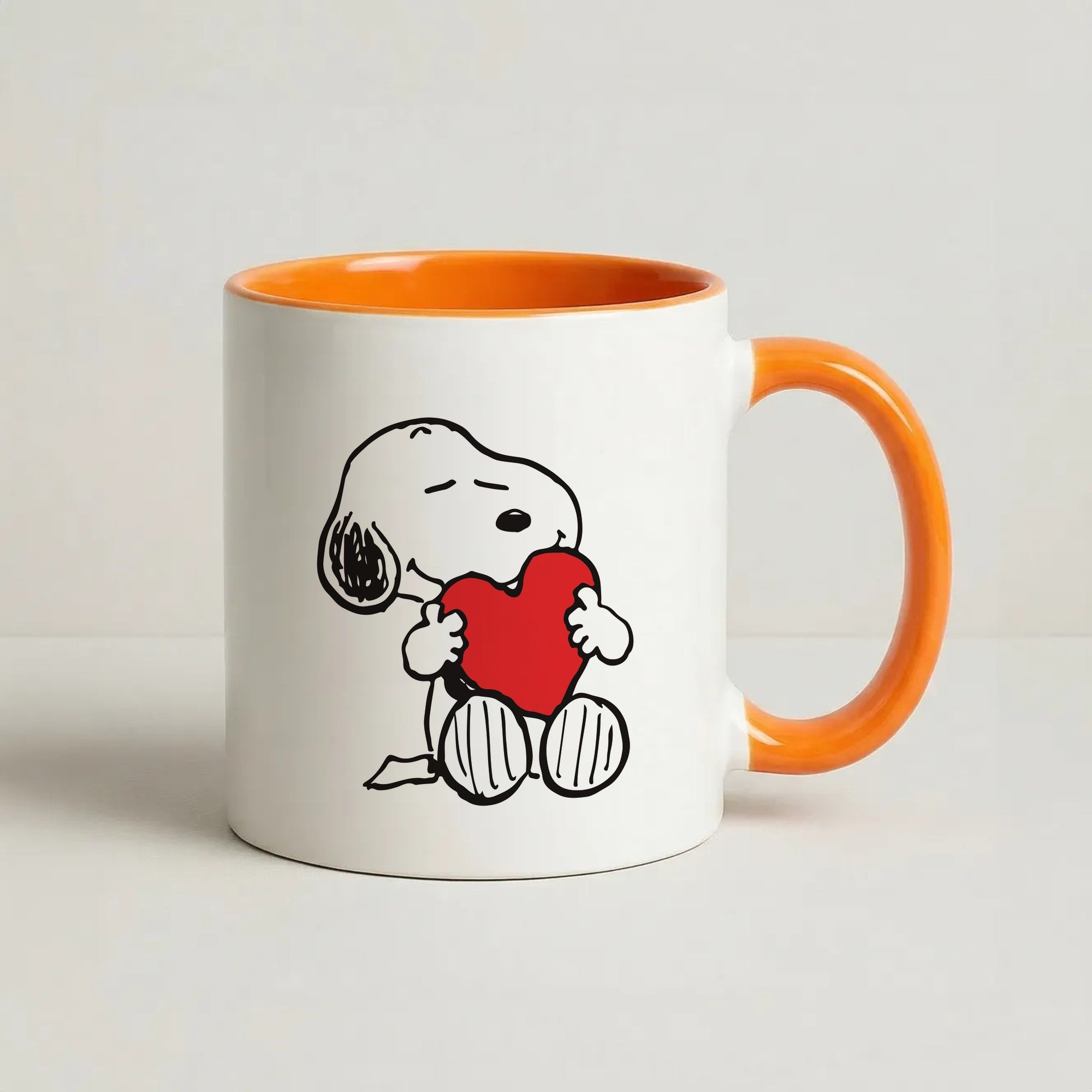 Snoopy - Valentine's Day Coffee Orange Mug