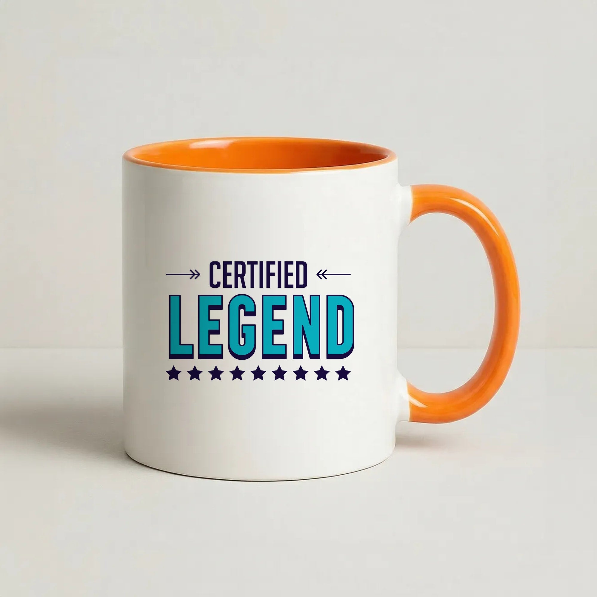Certified Legend Coffee Orange Mug