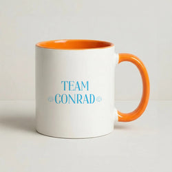 Seashells Team Conrad Coffee Orange Mug