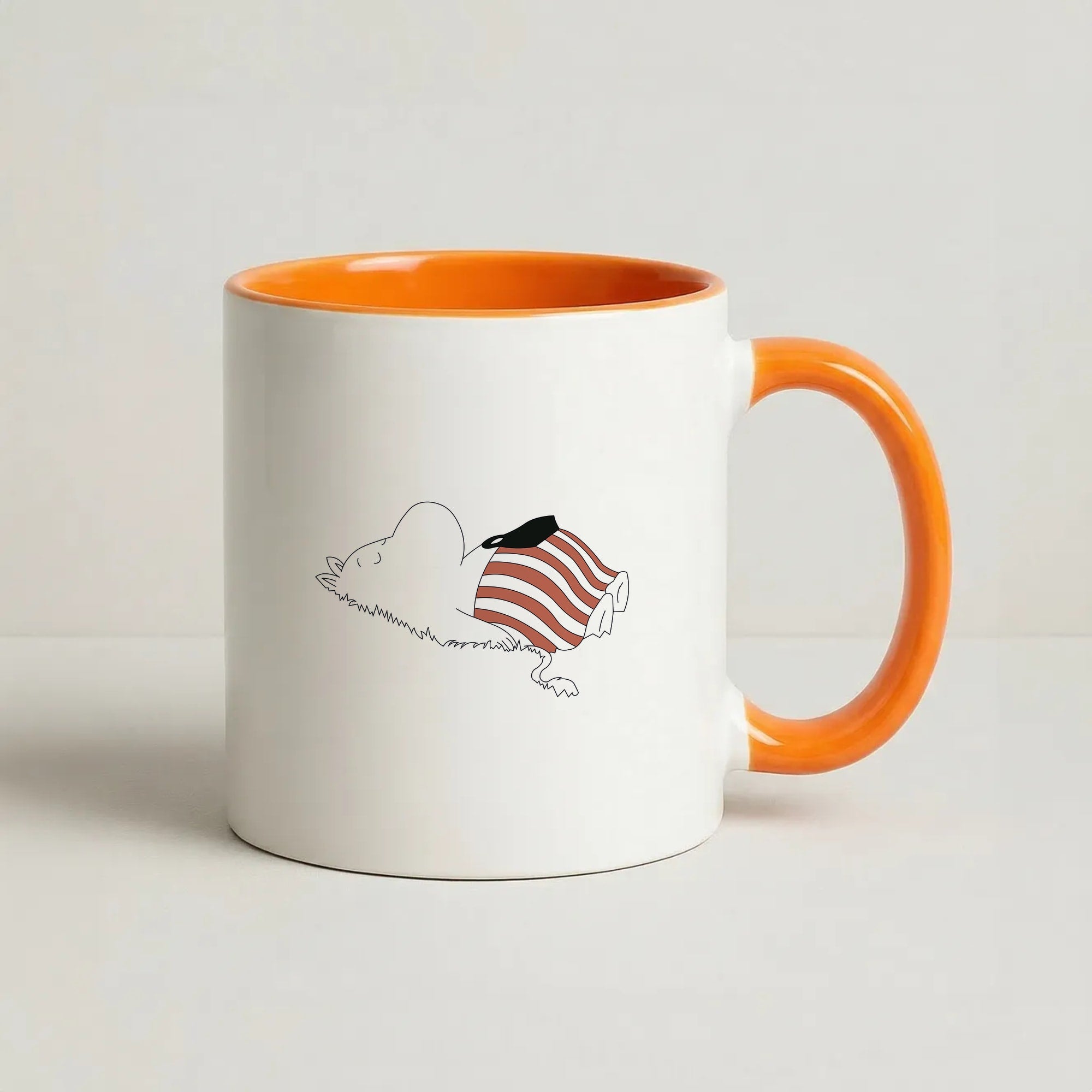 Moom On Grass Coffee Orange Mug
