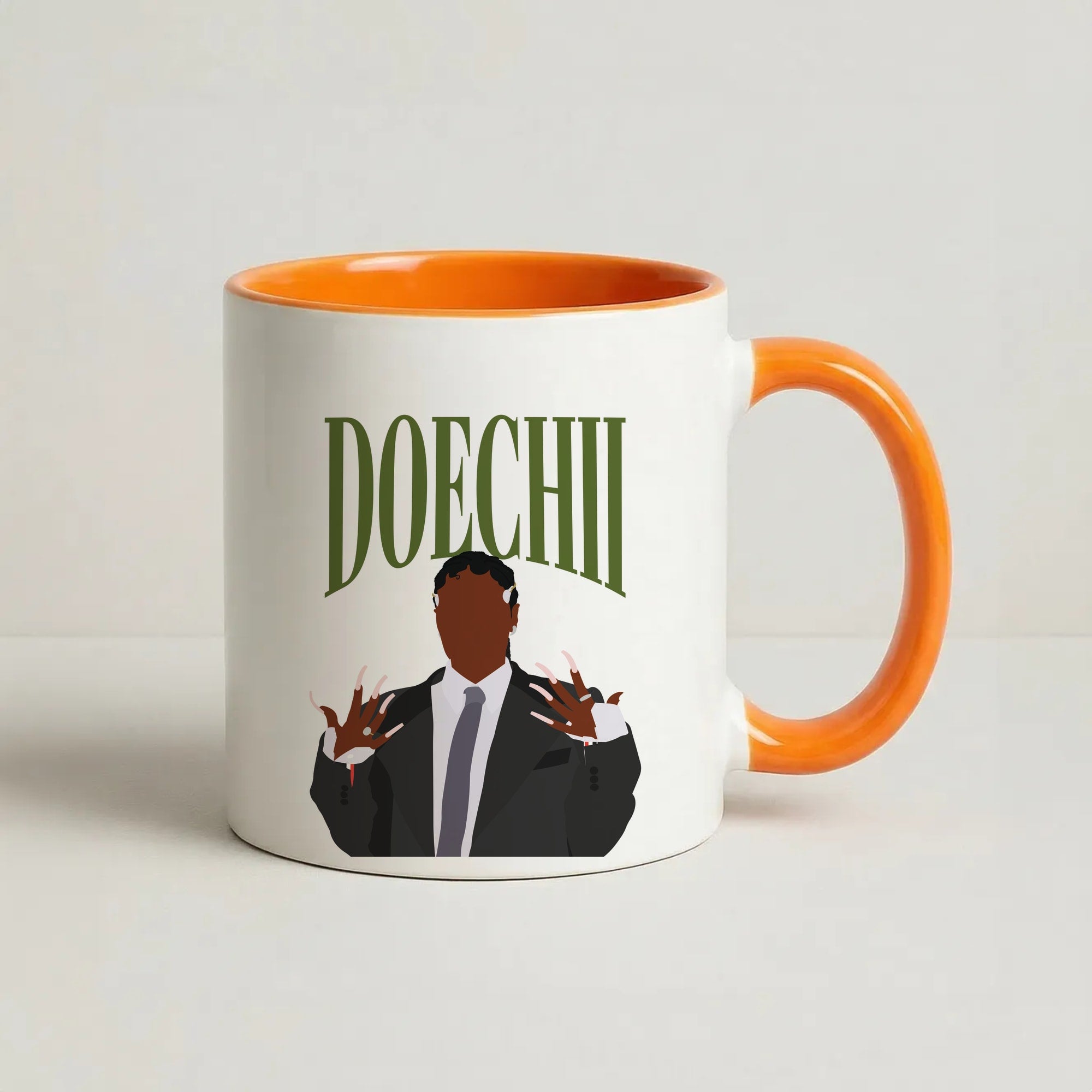 Rapper In Suit Coffee Orange Mug