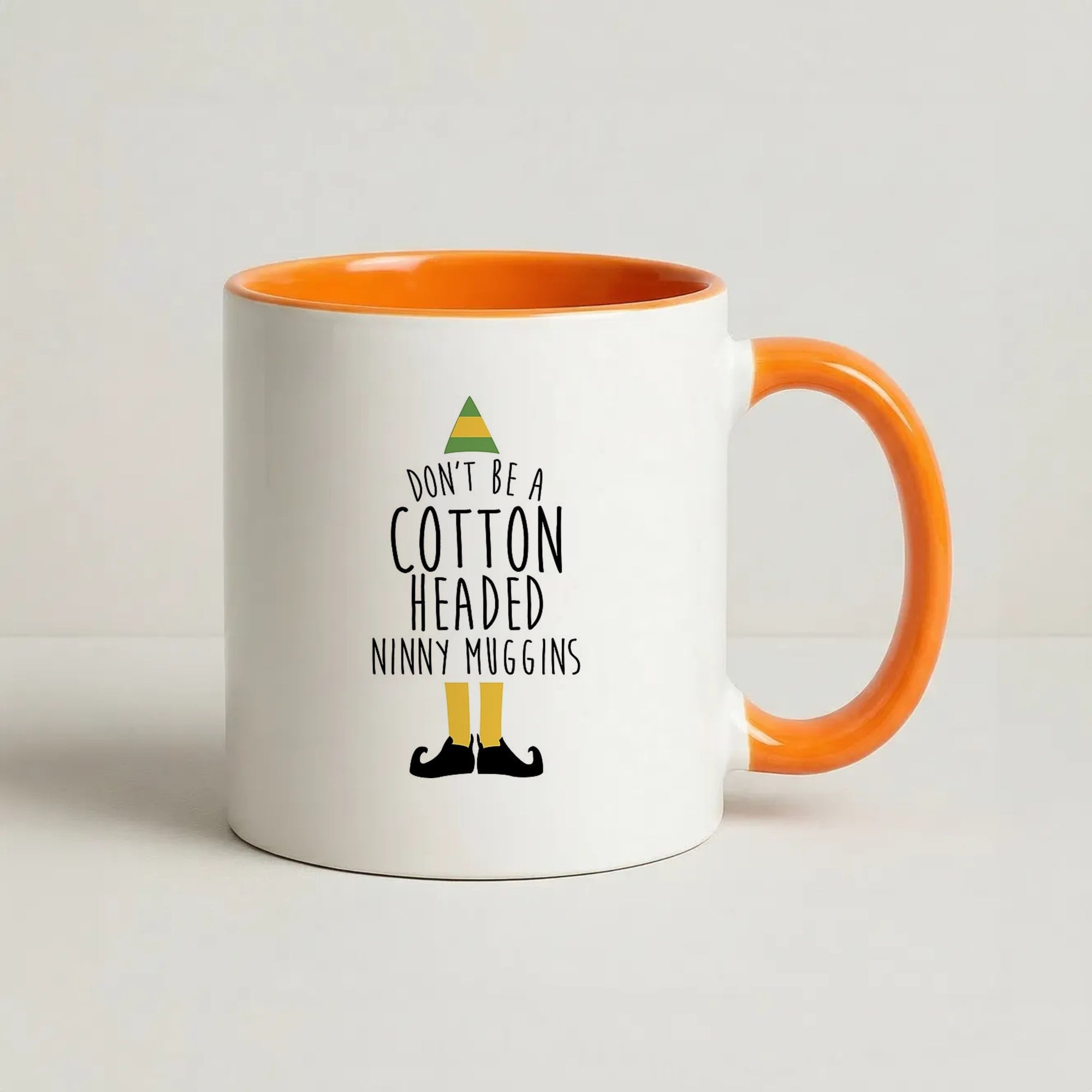 Cotton Headed Ninny Coffee Orange Muggins - Buddy The Elf Coffee Orange Mug