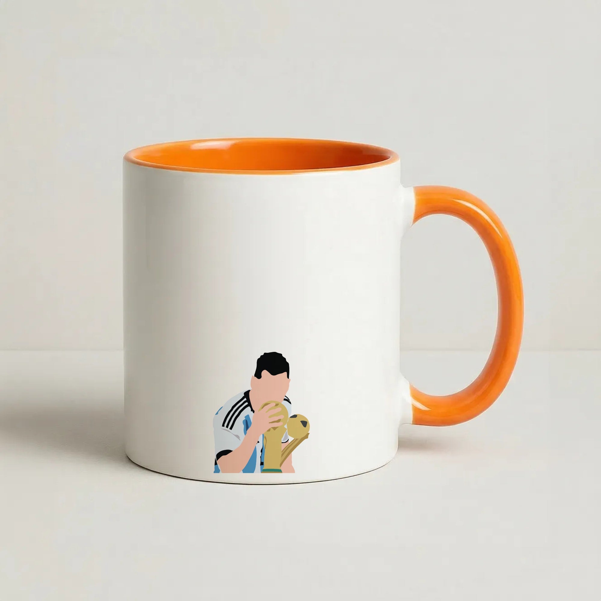 GOAT - Messi Coffee Orange Mug