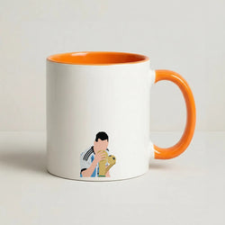 GOAT - Messi Coffee Orange Mug