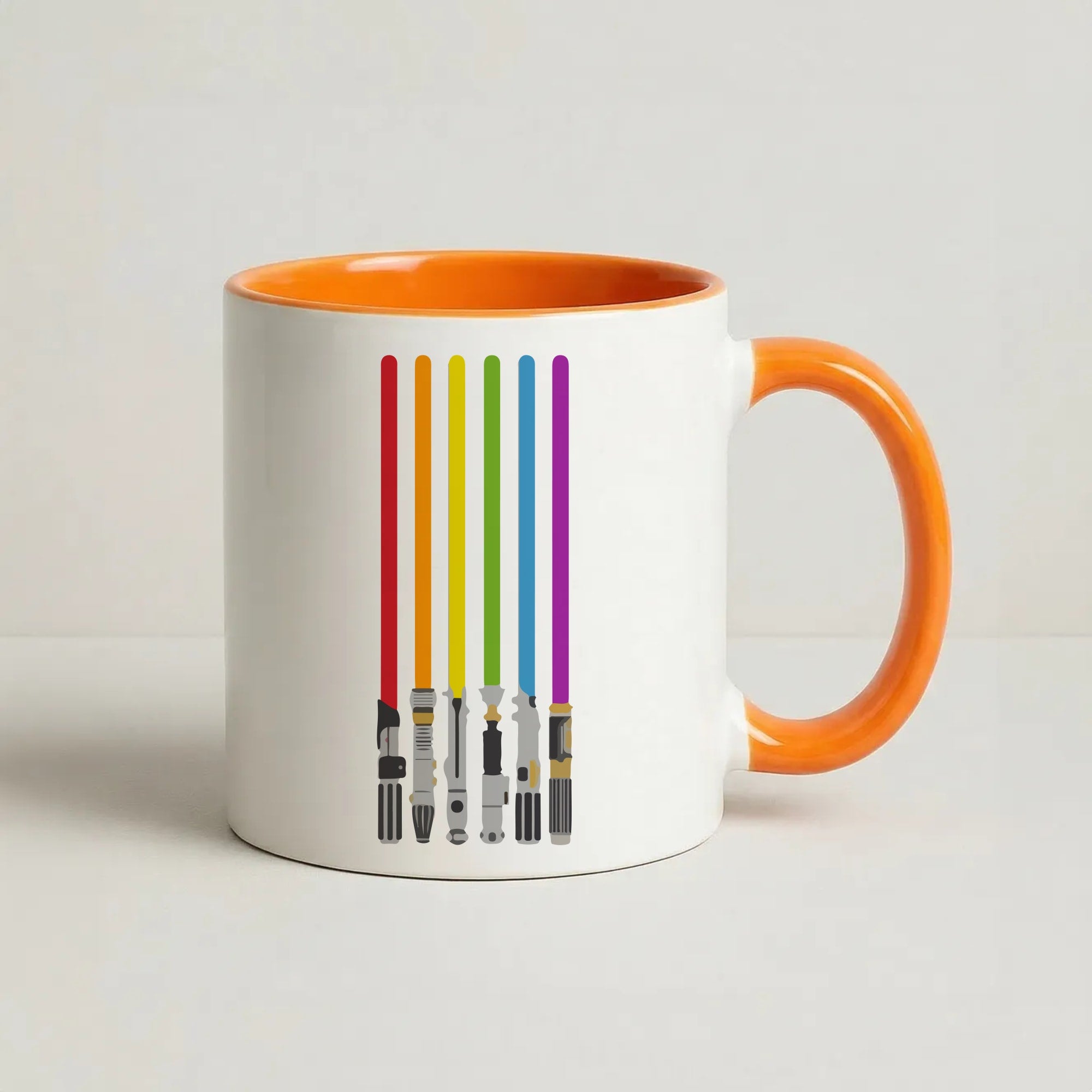 Lightsabers Coffee Orange Mug