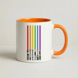 Lightsabers Coffee Orange Mug
