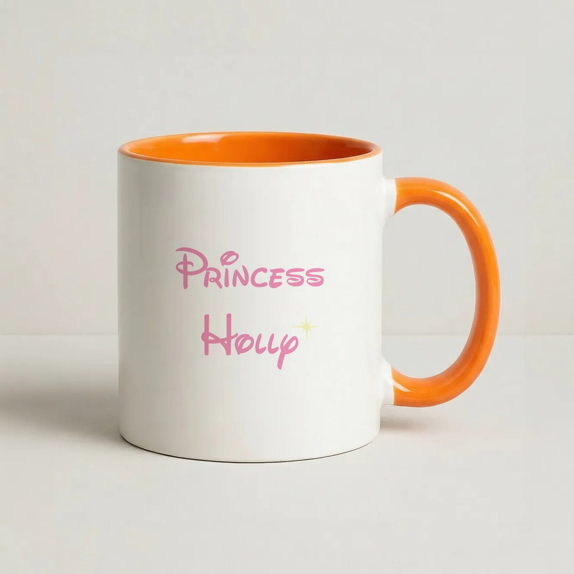 Princess - Personalised Fairytale Coffee Orange Mug