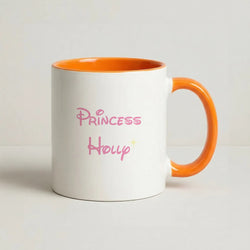Princess - Personalised Fairytale Coffee Orange Mug