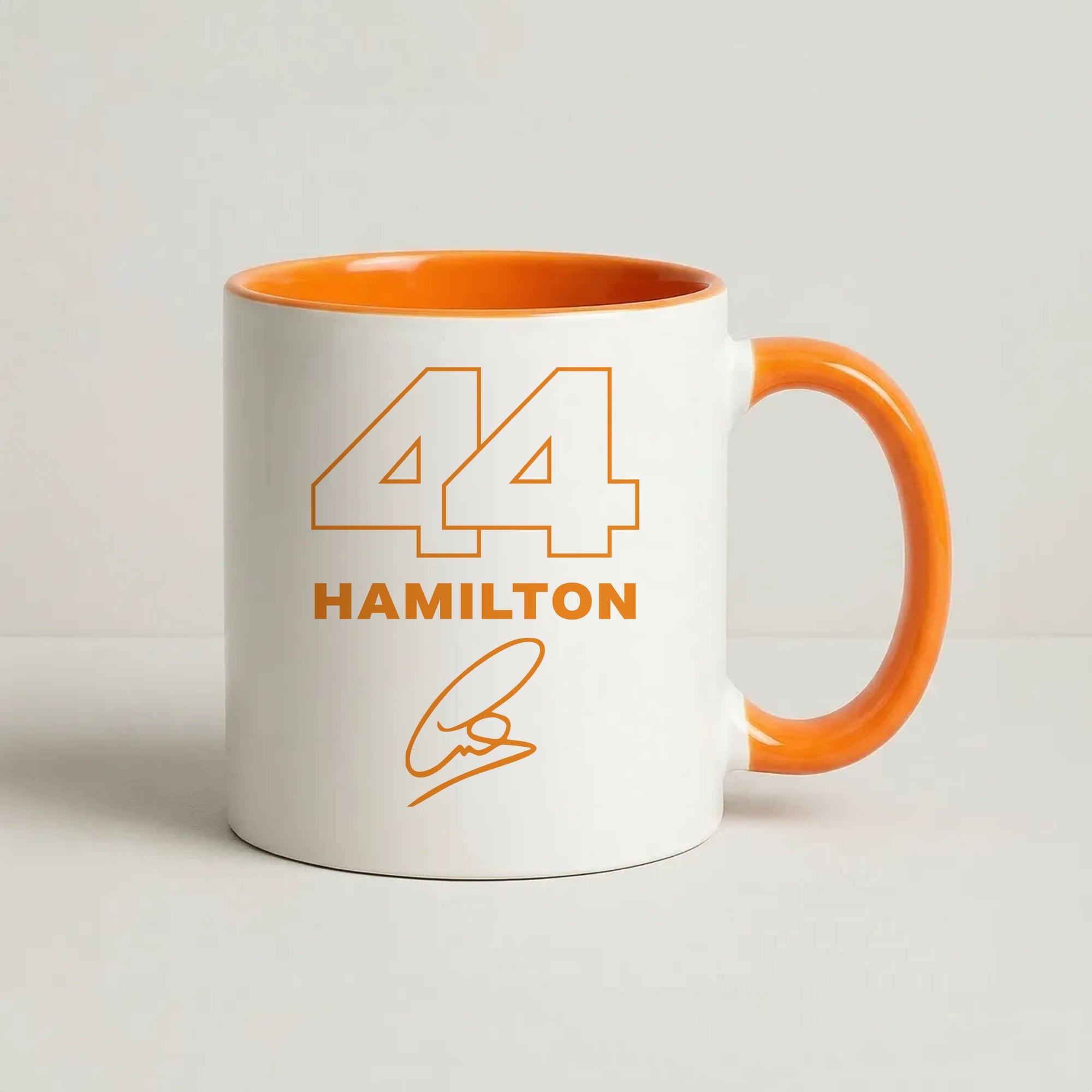 Stripes 44 Hamilton Coffee Orange Mug