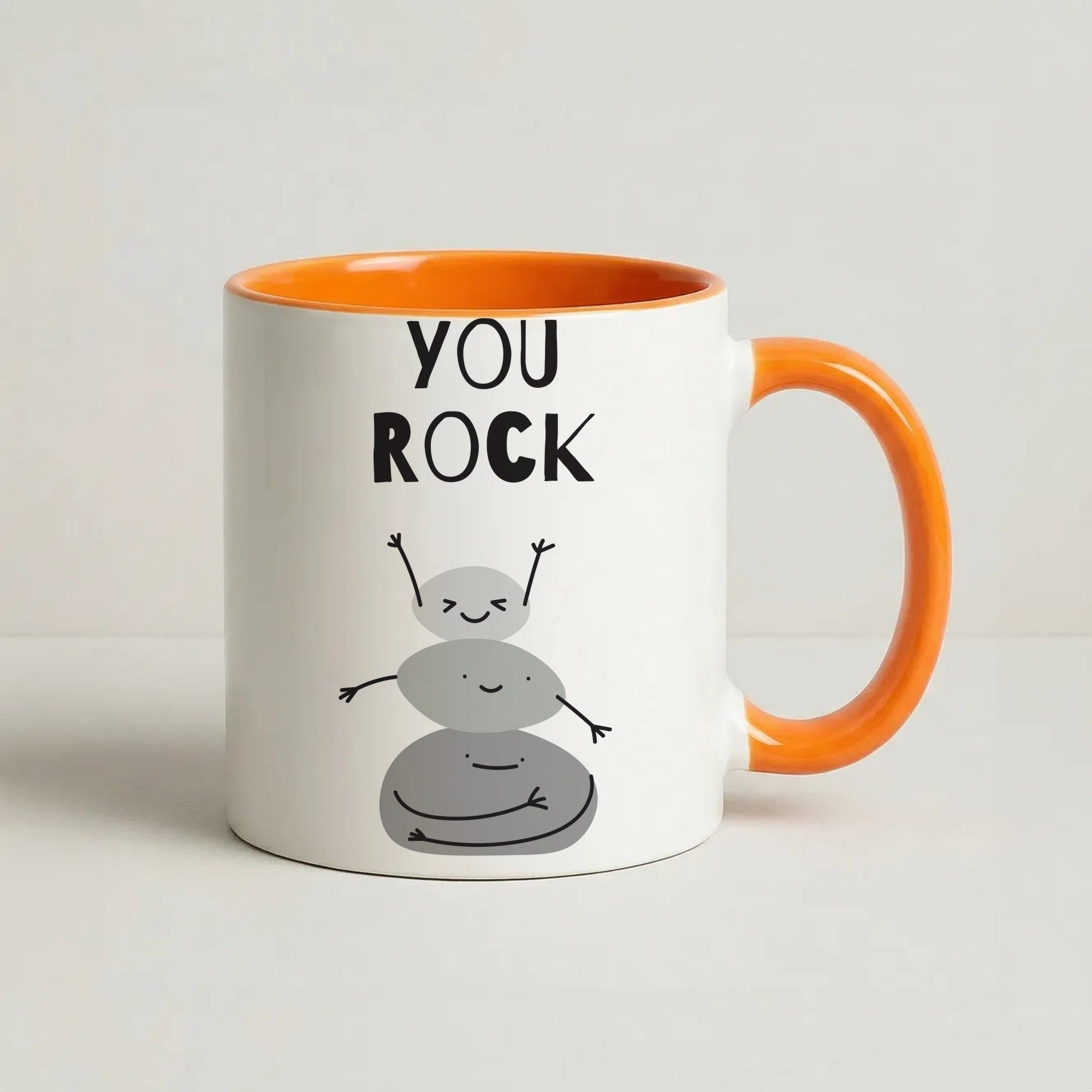 You Rock Coffee Orange Mug