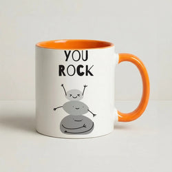 You Rock Coffee Orange Mug