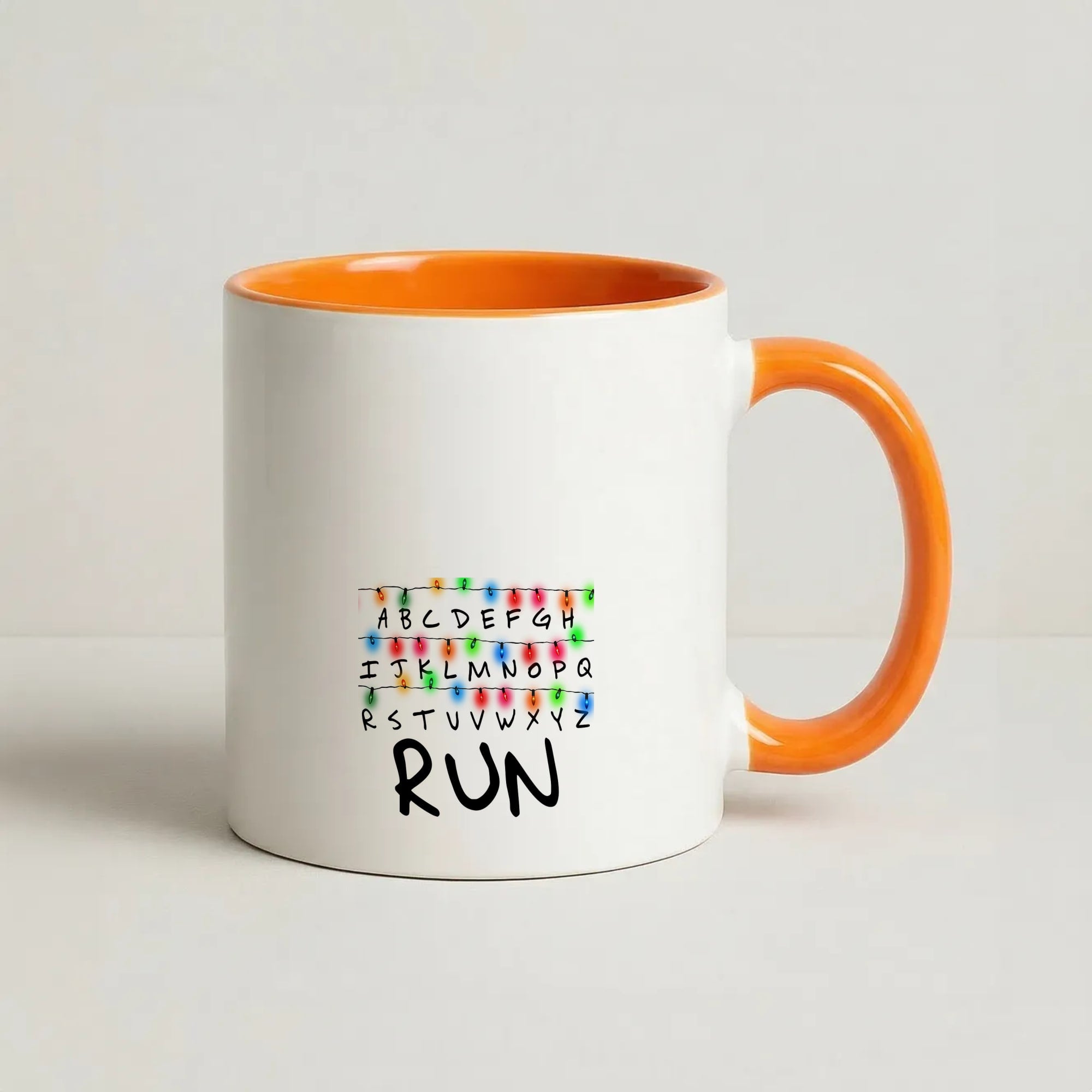Run Coffee Orange Mug