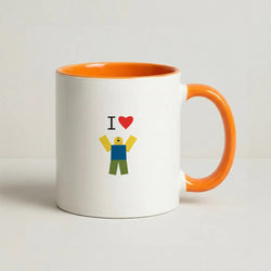 I love Blox Gaming Coffee Orange Mug
