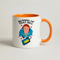 Running Up That Hill Coffee Orange Mug