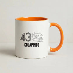 Colapinto Helmet 2026 Coffee Orange Mug