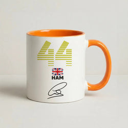 Lewis Hamilton - F1 Coffee Orange Mug