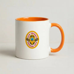 Fender Badge Coffee Orange Mug