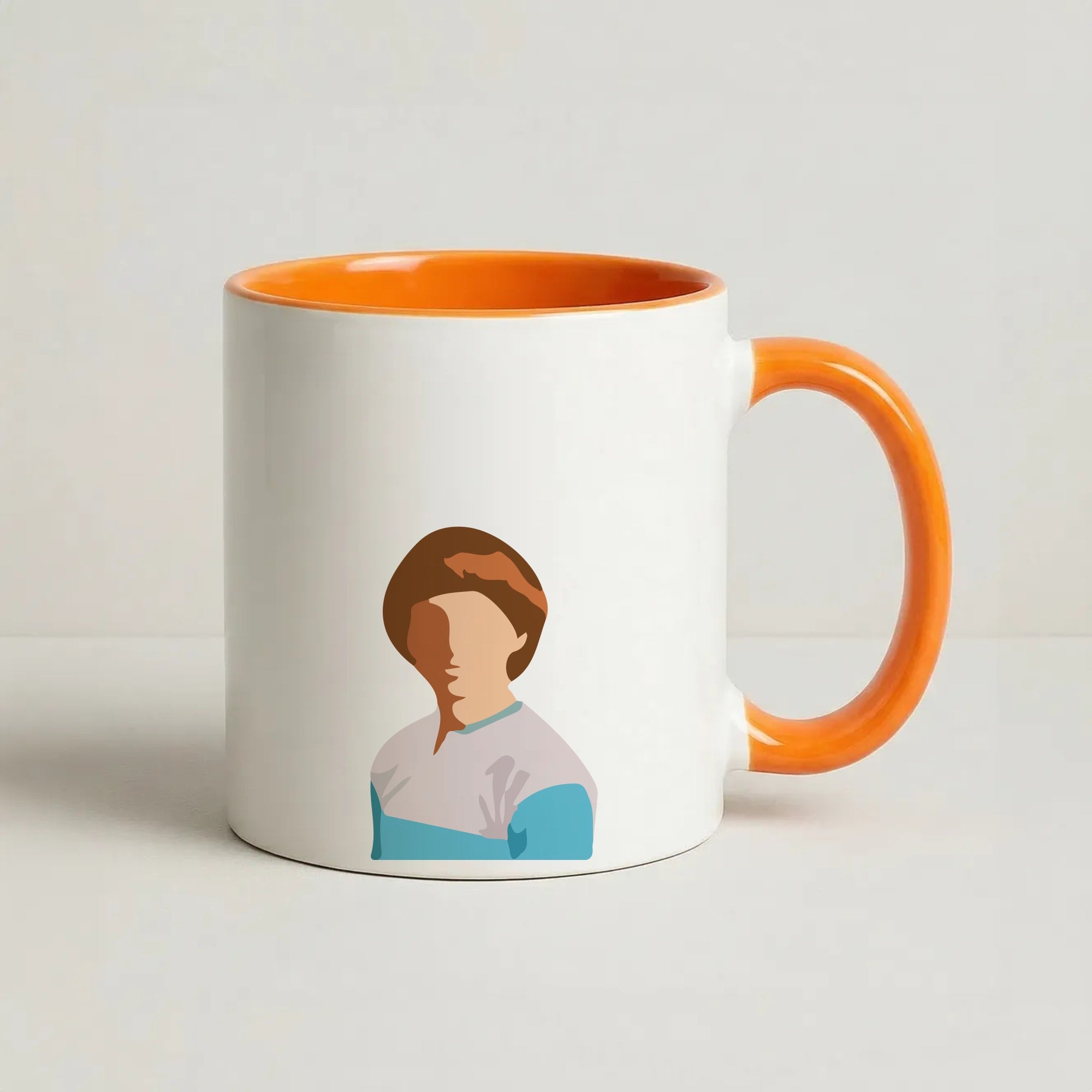 Faceless Will - Stranger Things Coffee Orange Mug