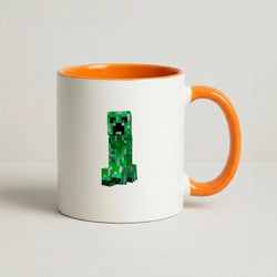 Mining Creeper Coffee Orange Mug