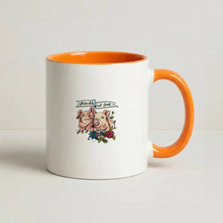 Friends Not Food - Vegan Coffee Orange Mug