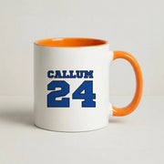 Dark Blue - Personalised Football Mug 7