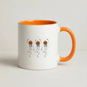 Dancing Pumpkin Skeletons Mug 7
