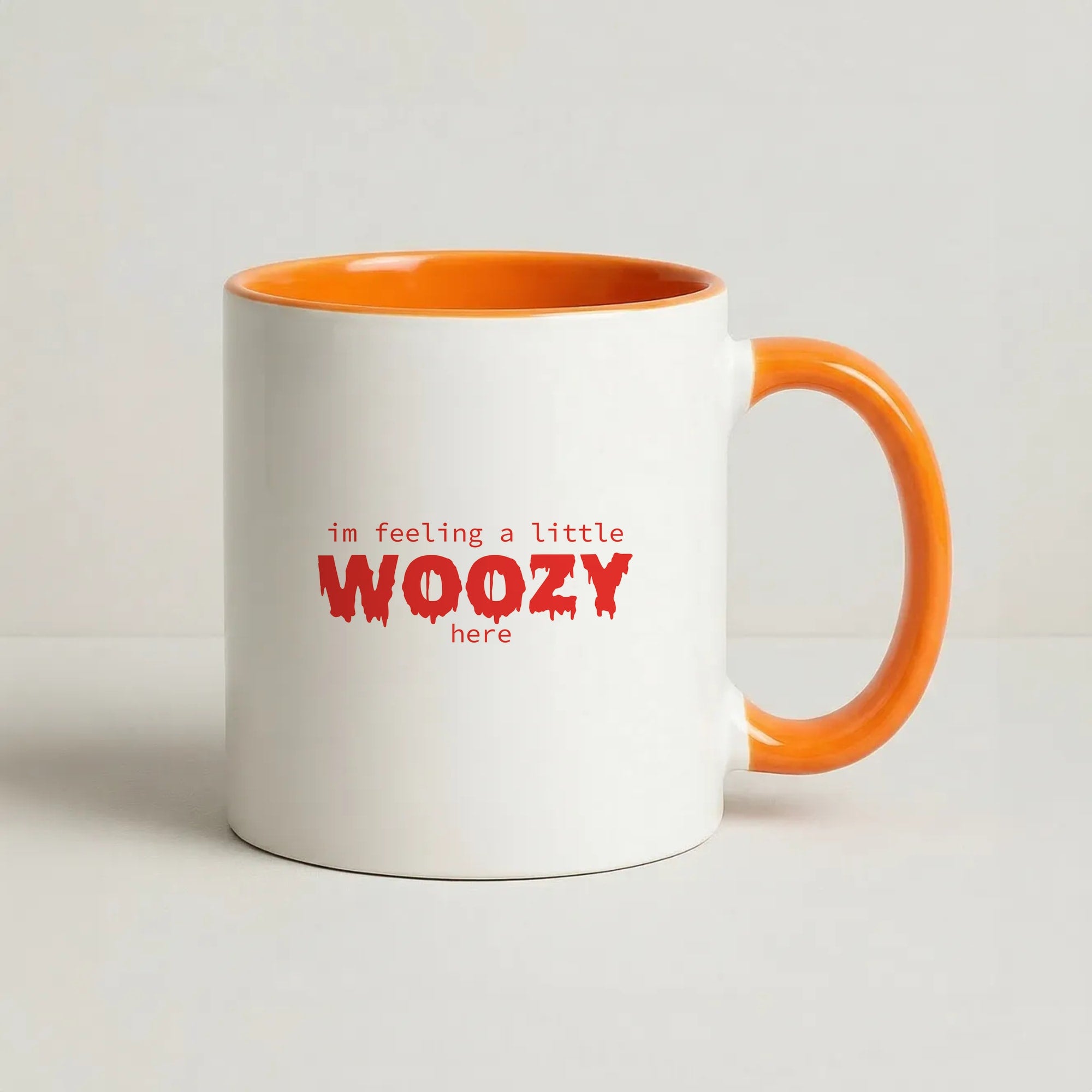Im Feeling A Little Woozy Here - Halloween Coffee Orange Mug