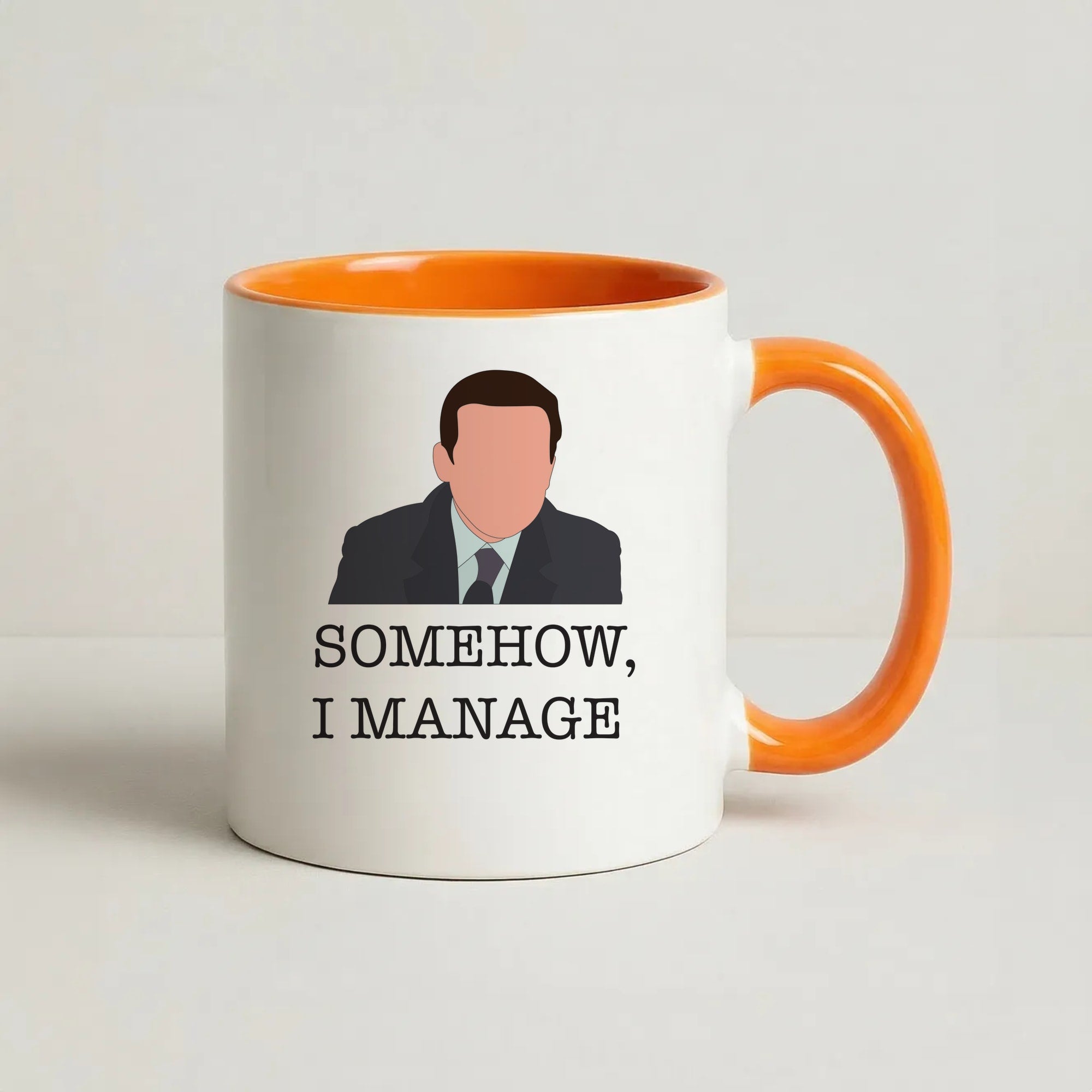 Somehow, I Manage Coffee Orange Mug