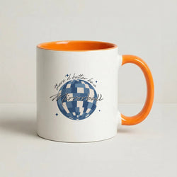 Mirrorball Coffee Orange Mug