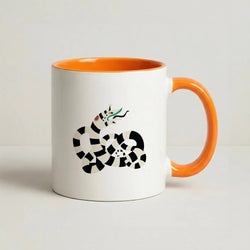 Sandworm - Beetle Halloween Coffee Orange Mug