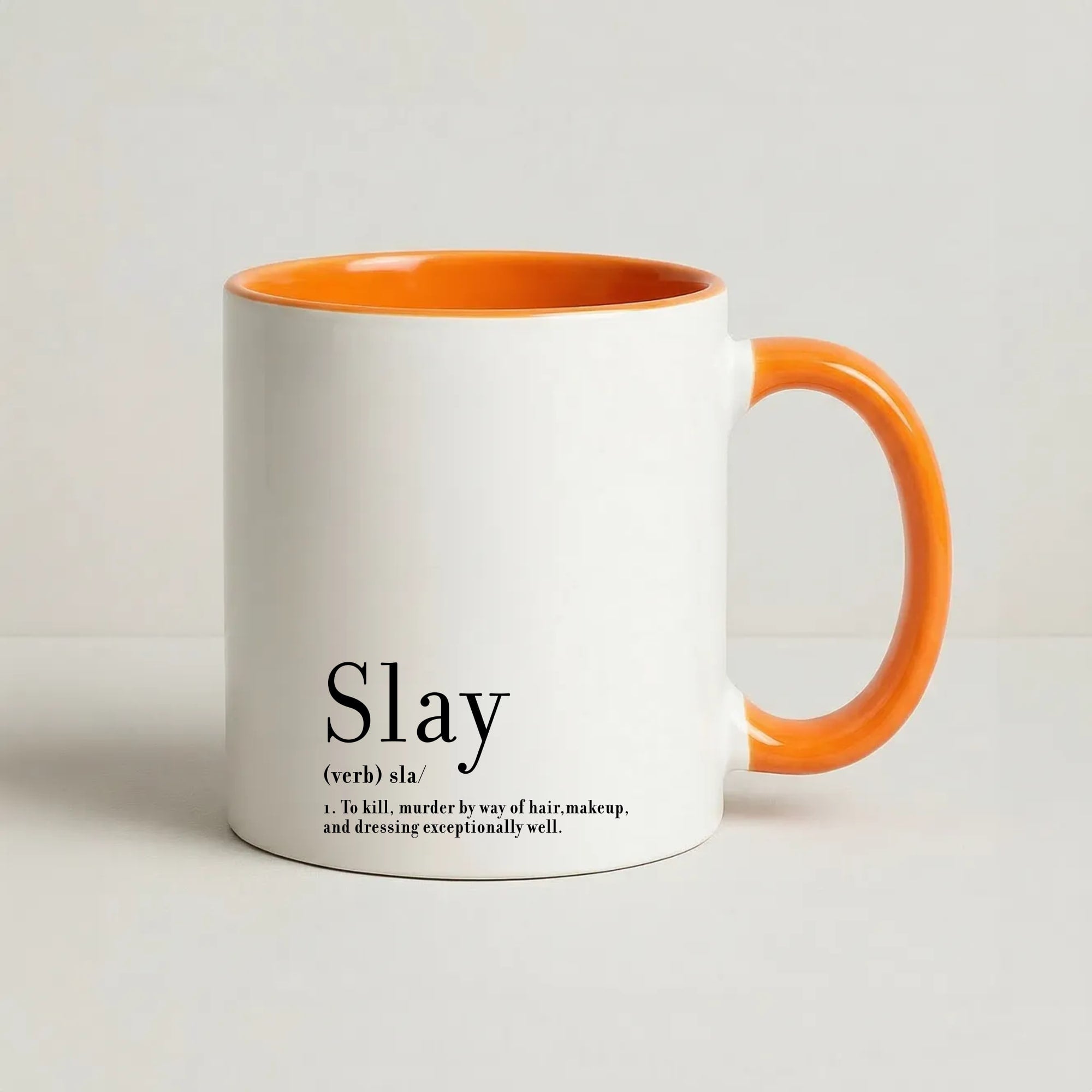 Slay Coffee Orange Mug