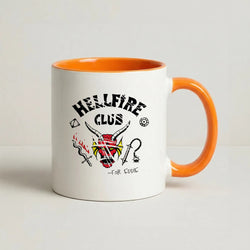 Torn Hellfire Club Coffee Orange Mug