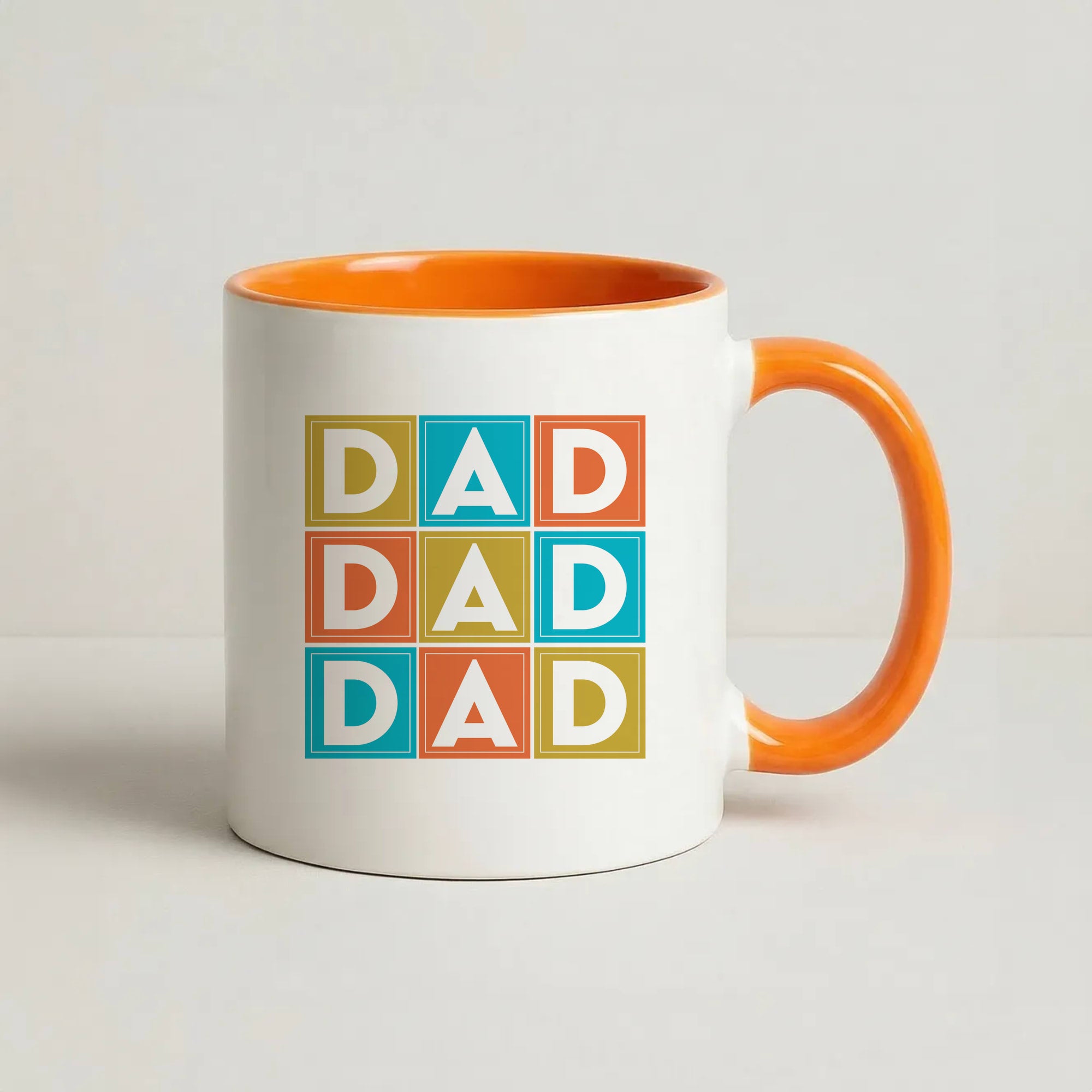 Dad Cubes Coffee Orange Mug