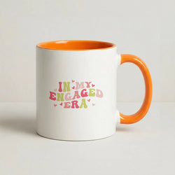 In My Engaged Era - Bridal Coffee Orange Mug