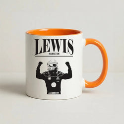 Lewis Red And Gold Coffee Orange Mug