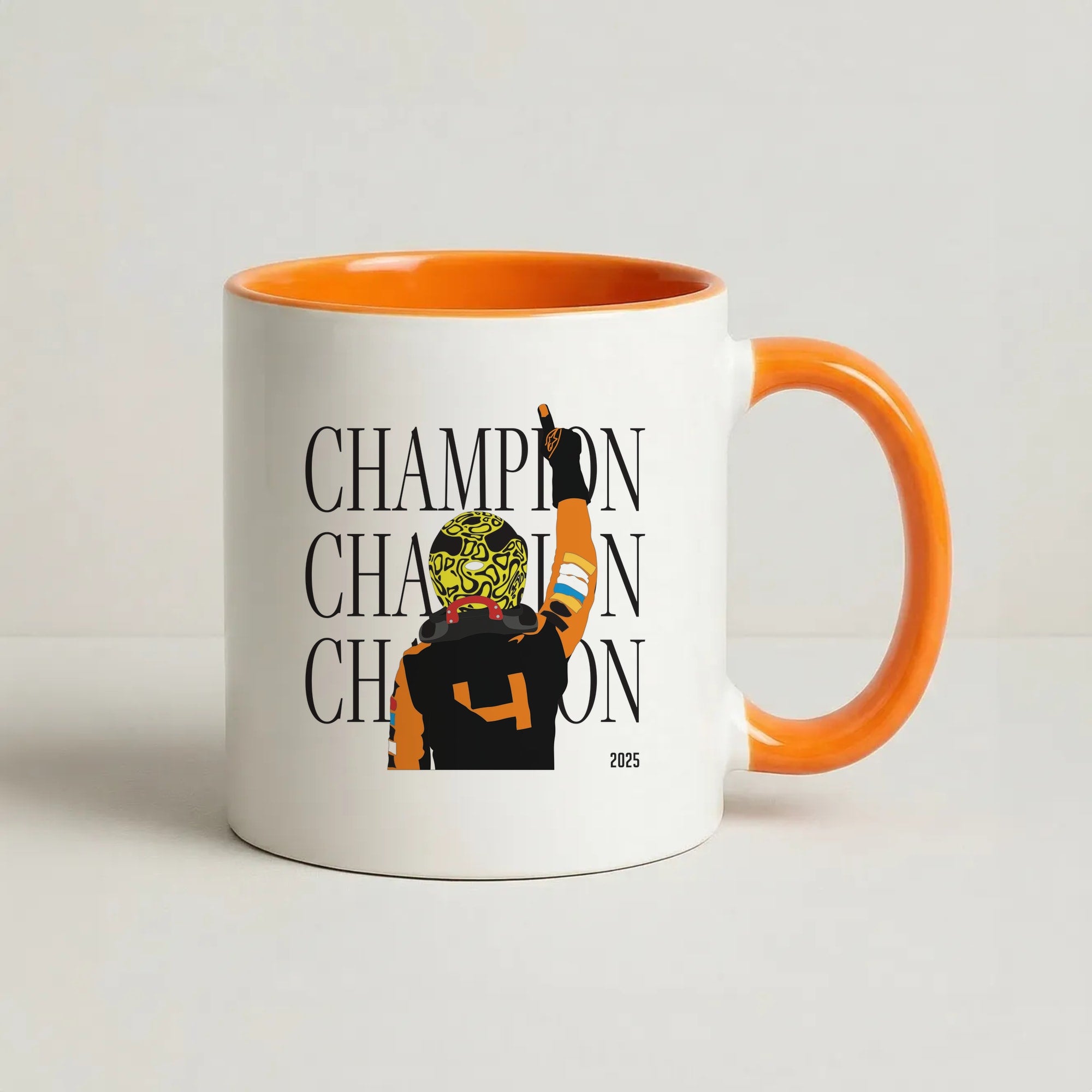 Lando Champion 2025 Coffee Orange Mug