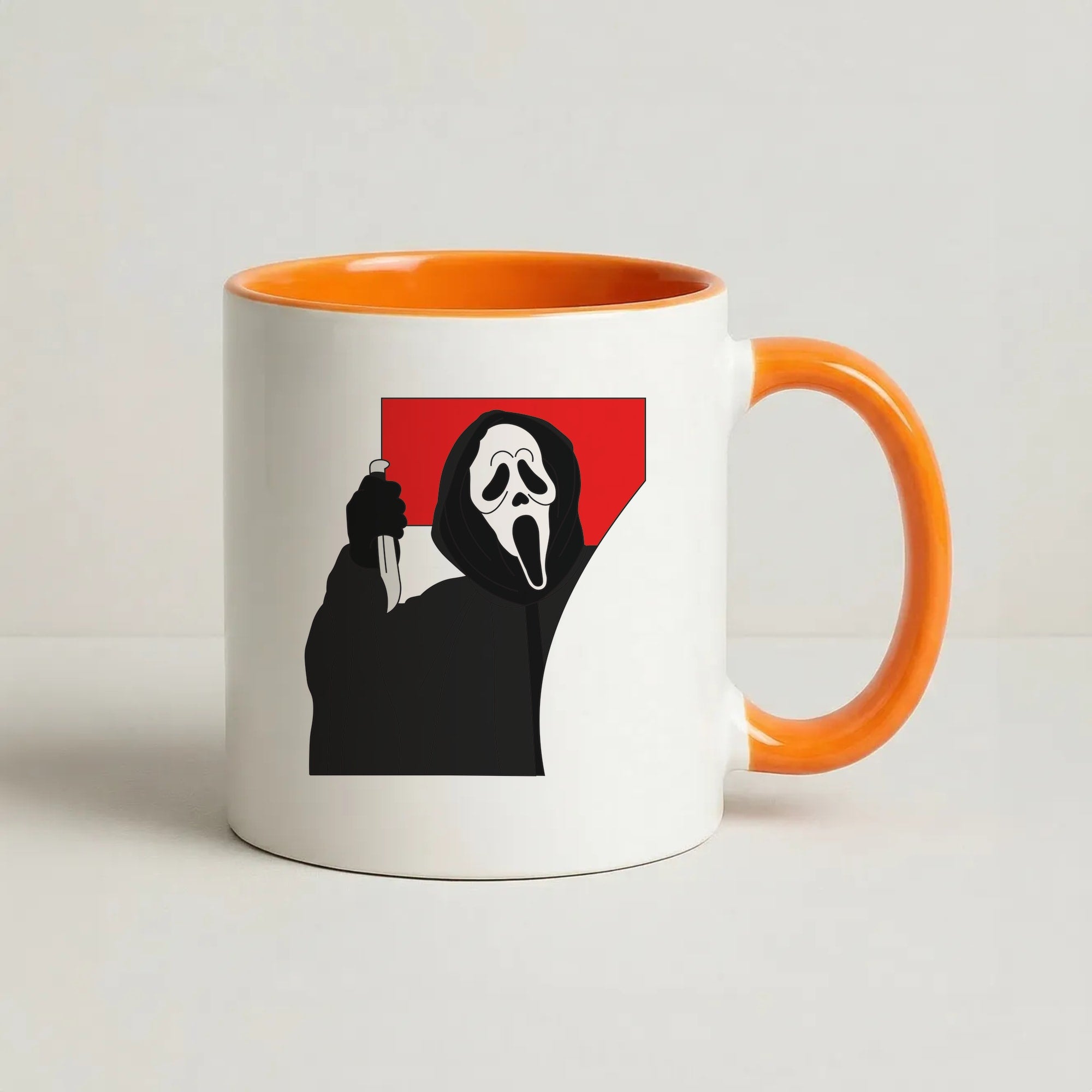 Ghostface 7 Coffee Orange Mug