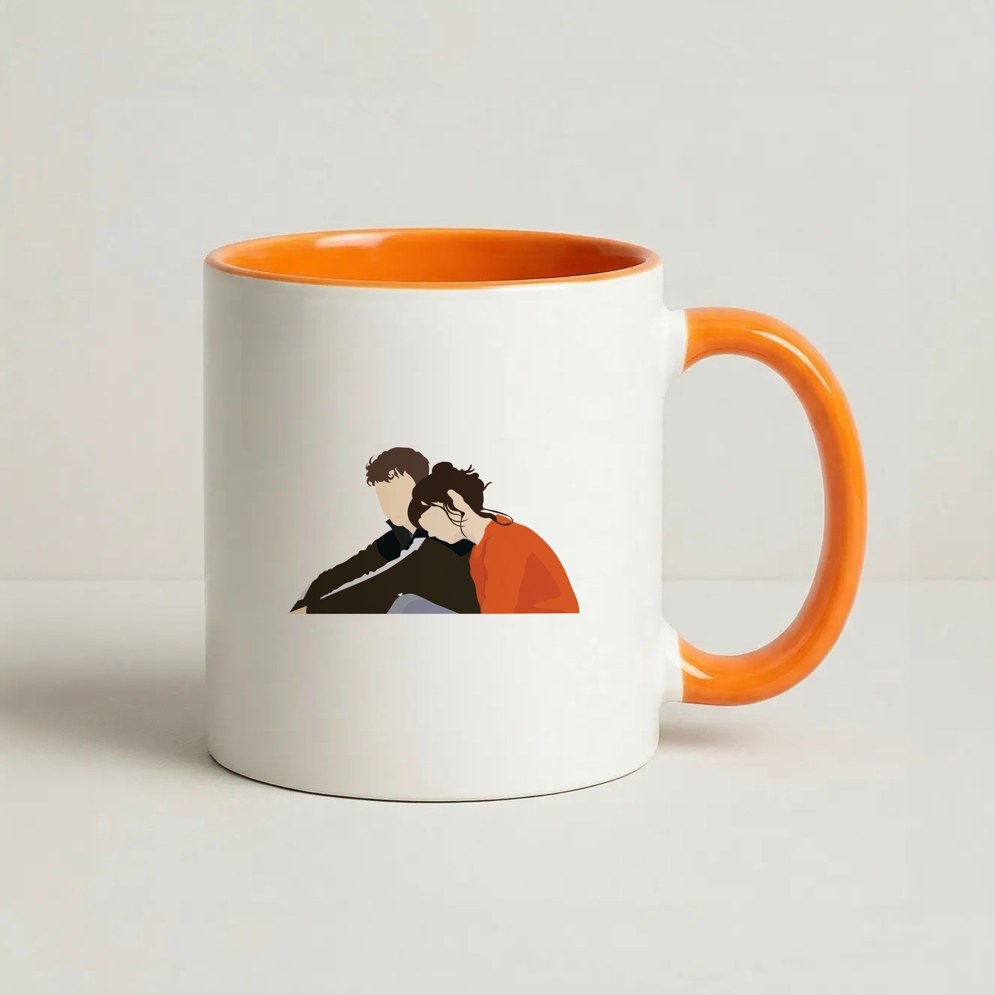 Marianne Resting On Connell Coffee Orange Mug
