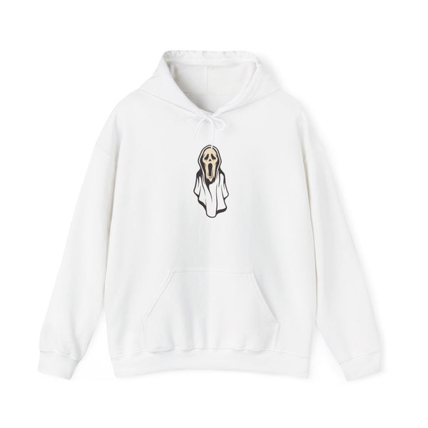 Orange Scream Hoodie White Front