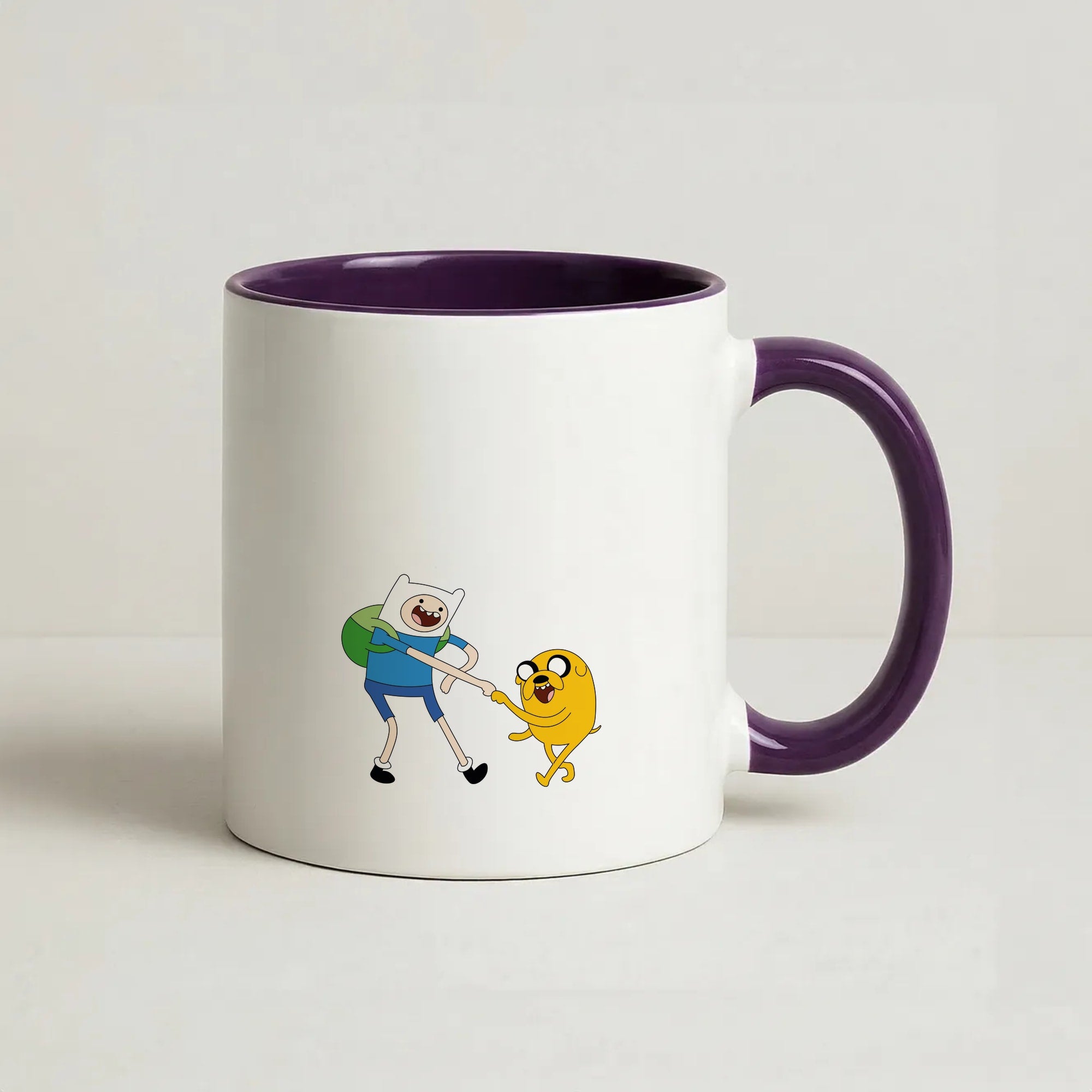 Jake The Dog And Finn The Human Coffee Purple Mug