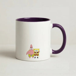 Patrick And Sponge Coffee Purple Mug