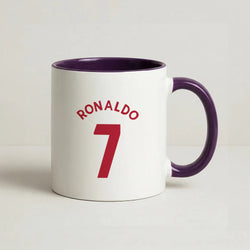 Iconic 7 - Ronaldo Coffee Purple Mug
