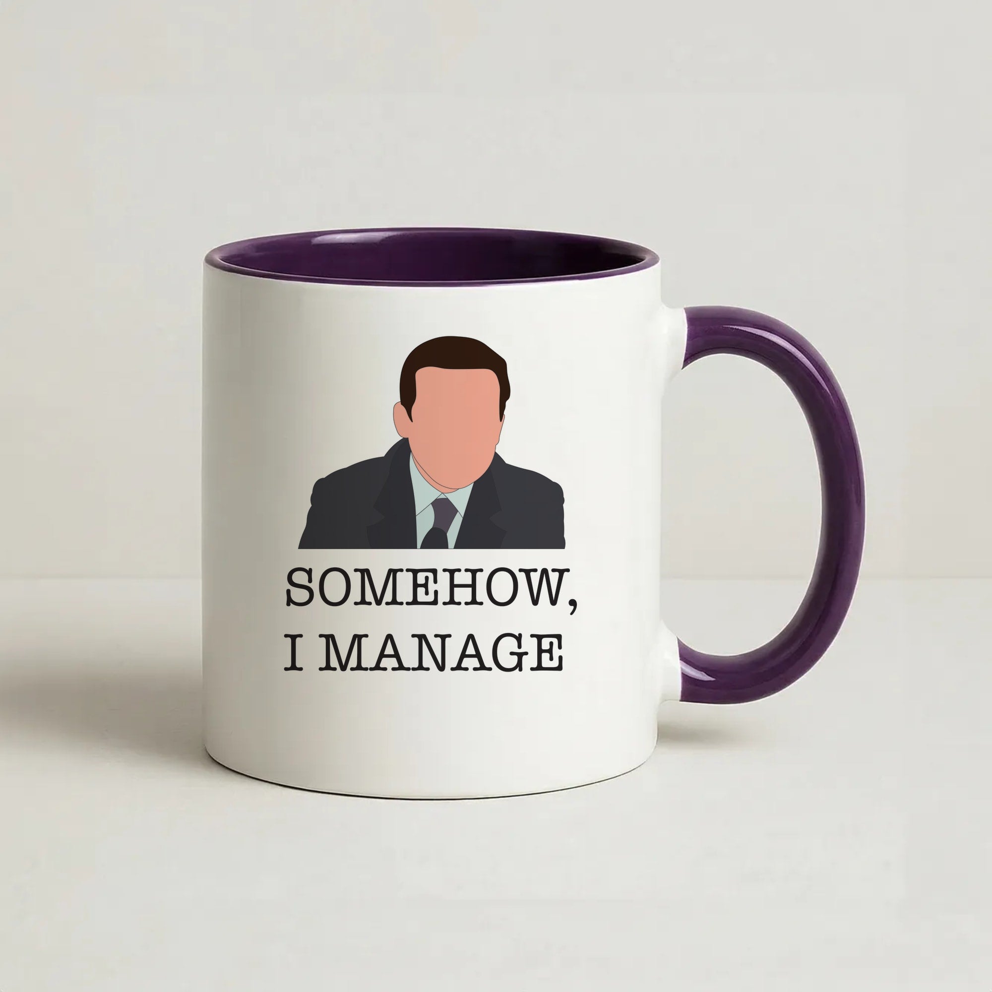 Somehow, I Manage Coffee Purple Mug