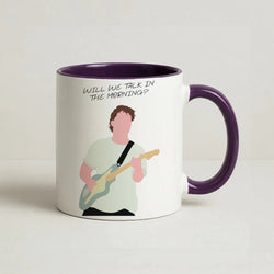 Will We Talk In The Morning Yellow Coffee Purple Mug