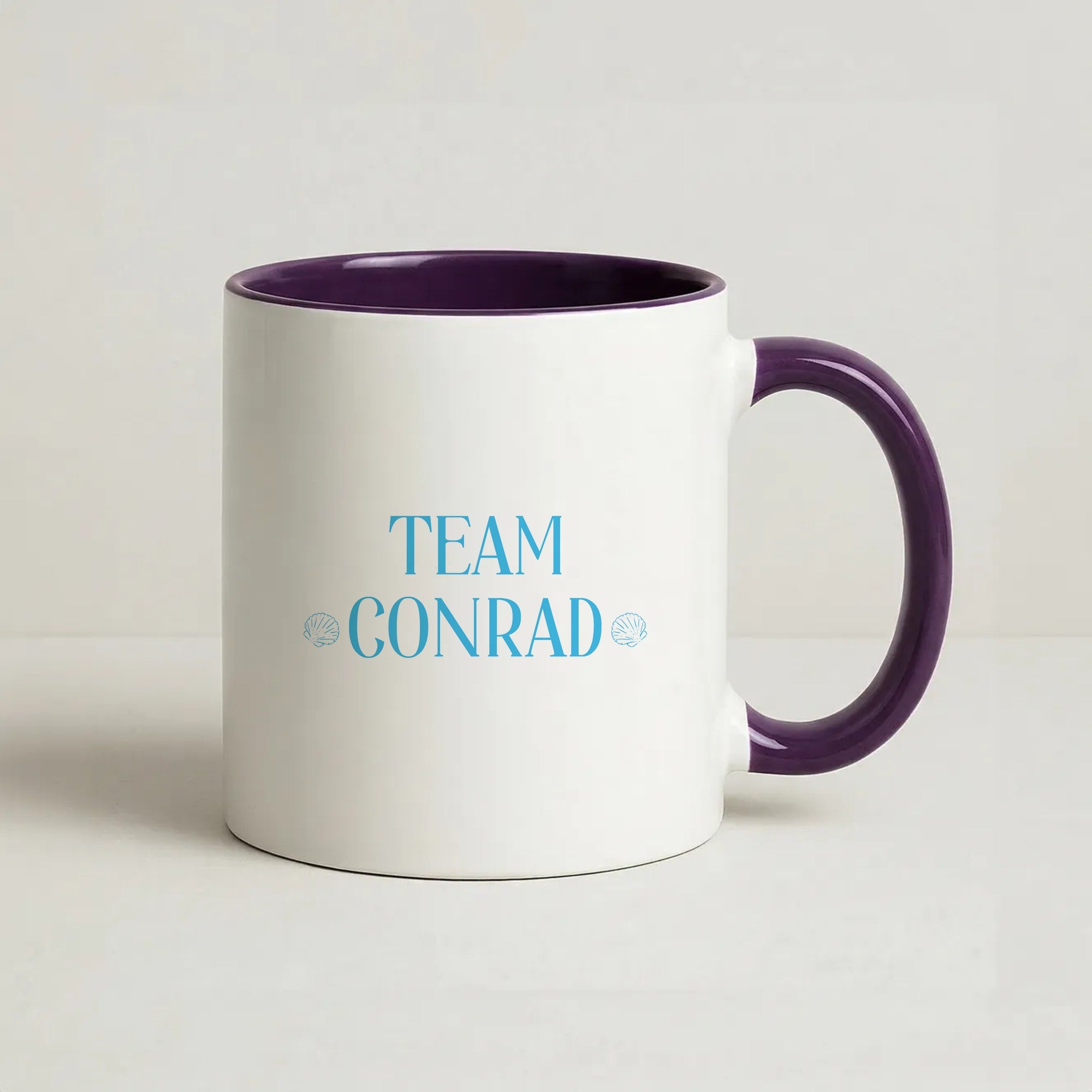 Seashells Team Conrad Coffee Purple Mug